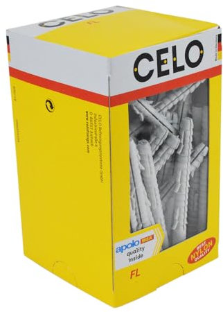 CELO Langer Normaldübel FL 8x 80 - Nylon grau