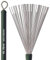 Vic FIrth - Split Cepillos de Tambor Retráctil - Alambre de acero de calibre medio - Mango de plástico verde