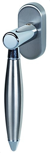 Alpertec Edelstahl/Chrom Fenstergriff Lenny Stiftlänge 40 mm Fensterbeschlag, 32882210K1