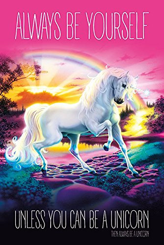 empireposter Unicorn Always Be Yourself - Fantasy Poster Einhorn - Grösse 61x91,5 cm
