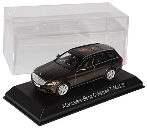 Norev Mercedes-Benz C-Klasse Kombi T-Modell Braun W205 Ab 2014 1/43 Modell Auto mit individiuellem Wunschkennzeichen