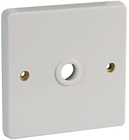 CRABTREE 4075 Flex Outlet Plate 1 Gang Cable Clamp 20A White