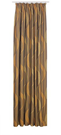 Wirth Fertigschal Lupara mit Kräuselband, Polyester, Orange, 150 x 132 cm