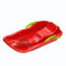 Schneebob Bob Rodel Schlitten Kinderschlitten Kunststoffbob Kunststoff Race rot