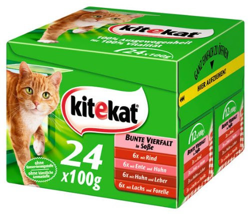 Kitekat Bunte Vierfalt in Soße 2x(24x100g) - Katzenfutter