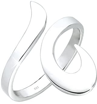 Elli Ring Damen Ornament Statement Wickelring in 925 Sterling Silber