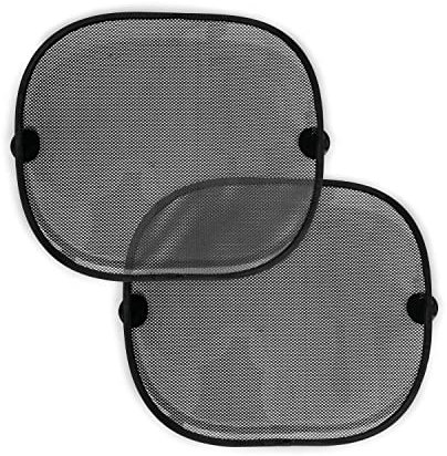 hauck 2er Set Sonnenblende für Auto Seitenfenster 40 x 40 cm, Auto Sonnenschutz mit Saugnäpfen zur Einfachen Befestigung, Universell Nutzbar