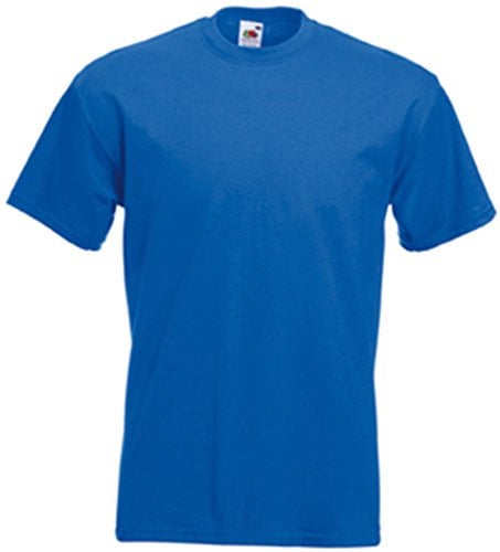 Fruit of the Loom Men’s Super Premium Short Sleeve T-Shirt - Blue - XL