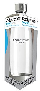 SodaStream - Bottiglia per carbonatazione in metallo, 1 l, singola