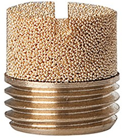 RIEGLER 113355-564-5 Sinterbronce-Schalldämpfer, Schlitz, G 3/4, max. 10 bar, 1Stk