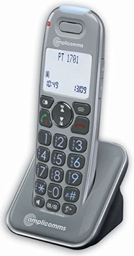 amplicomms PowerTel 1701, Schnurloses Großtastentelefon als zusätzliches Mobilteil, Hörgerätkompatibel