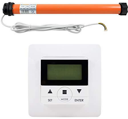 3T-MOTORS Rollladenmotor mit Zeitschaltuhr 3TimeTronic, 3T45-30 (Zugkraft 30 Nm/60 kg) für 60 mm 8kant Rollladenwelle (SW60), mit mechanischen Endschaltern, einfache Montage, Rollladenantrieb