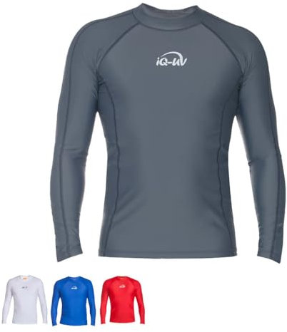 iQ-UV Herren UV Shirt Sonnenschutz Schwimmen Slim Fit iQ-Company Grau M