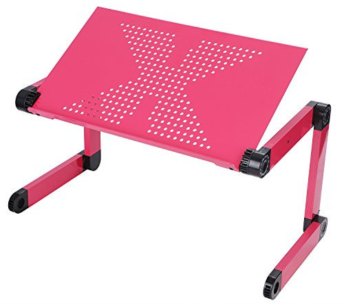 Laptoptisch Notebook Laptopständer Höhenverstellbar Notebooktisch Laptop Ständer Klappbar Beistelltisch Betttisch Aluminiumlegierung Computertisch Ergonomisch Lesetisch für Couch Sofa Bett