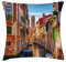 ABAKUHAUS Italien Kissenbezug, Venedig-Kanal-Stadtbild, Waschbar mit Reißverschluss Kissenhülle mit Farbfesten Klaren Farben Beidseitiger Druck, 40 x 40 cm, Mehrfarbig