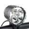 WASAGA Luces de Bicicleta, 6000 lúmenes 5 LED Luz de Bicicleta, Luz de Bicicleta de montaña Impermeable con 8400mAh Batería Recargable, 3 Modos Luces de Bicicleta Faro Frontal