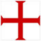 12cm! Klebe-Folie Wetterfest Made-IN-Germany Knights Templar Cross Masonic car K485 UV&Waschanlagenfest Auto-Aufkleber Sticker Decal