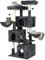 MSmask Arbre à Chat pour Chats d'intérieur, Tour à Chat avec 2 Plates-Formes et 3 grottes à Chat, Arbre d'escalade Stable