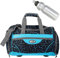 YZEA Sporttasche Jungen Mädchen Sports 52 cm, 26 Liter mit Schuhfach, Naßfach Freizeittasche Tasche Damen für Frauen Kinder Herren Reisetasche Auswahl + Trinkflasche (Net (blau))