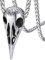 FaithHeart Edelstahl Viking Raven Anhänger mit Kompass Symbol Punk Wikinger Retro Kräheschädel Halskette mit Gravur für Geburtstag Vatertag