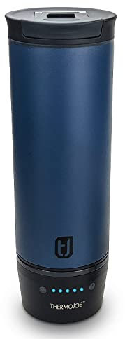 ThermoJoe 16 Oz. Rechargeable Heated Smart Travel Mug for Coffee and Tea with Temperature Control