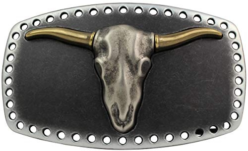 BELTINGER Gürtelschnalle Boss Bull 4,0 cm | Buckle Gürtelschließe Reitaccessoires 40mm Massiv | für Reit- und Western-Outfit