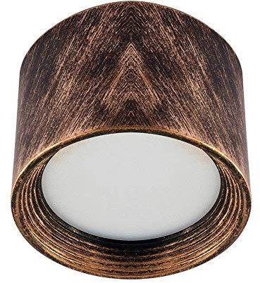 Arbeitslicht blendfreier LED-Downlight-Zylinder-Nostalgie-Gitter-Panel-Scheinwerfer Integrierte kommerzielle eingebettete Deckenleuchte Rost-Finish Vintage-Villa COB-Beleuchtungskörper Außenleuchten