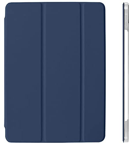 DuraSafe Cases iPad Pro 11 2ème, 3ème 4ème [PRO 11 2 3 4 Gen 2020 2021 2022] A2759 A2435 A2761 A2762 A2377 A2459 A2228 A2068 A22300 A198. 0 Ultra Slim Smart Auto Sleep/Wake PC Cover - Bleu marine