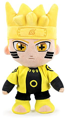 BARRADO Kuscheltier mit Naruto-Figuren 30zm - Naruto, Kakashi, Sasuke, Kurama, Naruto Six Path - Sammler-Edition - Super Soft Qualität (Naruto Six Path)