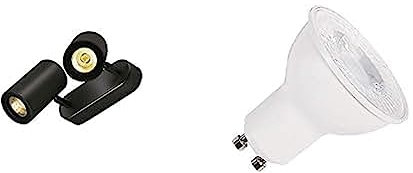 SLV ENOLA B | Wand- und Deckenleuchte, Spot, LED Strahler, dreh- und schwenkbar, Beleuchtung innen, Deckenfluter, Deckenstrahler | inkl. effizientem GU10 Leuchtmittel, 3000K, Neutralweiß, zweiflammig