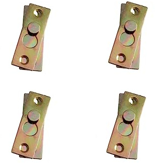 Universal Möbelverbinder Metallverbinder Bettverbinder Couchverbinder zum einhängen Korpusverbinder Schrankverbinder 60x20mm 4 Sets