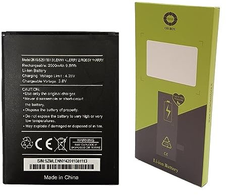 OH-BOX® Batteria compatibile con Wiko 5251, 2610 e 3913 Pulp/Pulp 4G /Robby/Jam 4G /Kenny/Jerry 2/Lenny 4/Lenny 4 Plus/Harry