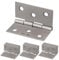 KOTARBAU® 12er Set Möbelscharnier 40 mm Möbelband Schrankscharnier Nickel Gerollte Scharniere Klappbar Klavierband Steckverbinder Kistenband Werkzeugkästen