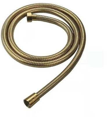 Nero/Argento/Glod SS304 - Tubo flessibile per doccia portatile, accessori per tubo dell'acqua di ricambio, colore oro, 1,5 m