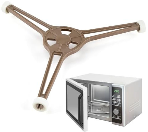 Soporte giratorio para microondas, Soporte giratorio para microondas con 3 ruedas, Plato giratorio universal para microondas, Soporte giratorio para microondas