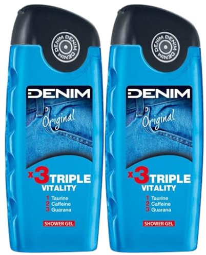 Gel Doccia, Triple Vitality, Doccia Schiuma Rivitalizzante e Tonificante, ORIGINAL 250ml (2 Unità)