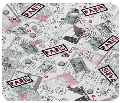 Gaming-Mauspad, Postkarte von Paris, Mauspad für Schreibtisch, Heimbüro, rutschfeste Gummiunterseite, Tastatur-Pad, Laptop-Schreibtischunterlage