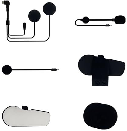THOKWOK TK-X4/TK-X4SC Casque Bluetooth pour moto avec connecteur de type C, microphone à perche et microphone à bouton et autres accessoires