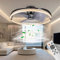 BKZO 73CM LED Ceiling Light with Fan, Ceiling Fan Lights 6 Levels Wind Speeds, Stepless Dimming Light, Modern Fan Lighting for Living Room, Dining Room, Bedroom, Office, 3000-5500K