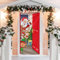 200 x 90 cm Weihnachten Tür Abdeckung Dekoration Haustür Decke Wand Hängen Banner Fotografie Hintergrund für Weihnachtsfeier Feiertag Winter Neujahr Toilettentür Deko (Weihnachtsmann, Elch und Elfen)