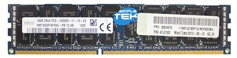 SIMPLETEK - Modulo Ram Memoria DDR3 ECC 16GB HMT42GR7AFR4C-PB 2Rx4 PC3-12800R (Ricondizionato)
