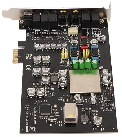 Interne Soundkarte, CM8828 CM9882A 7.1CH TCXO 24Bit 192kHz 100db SNR Soundkarte, PCI Express Adapter, Superior Sound 3D Stereo PCI e Audiokarte, für PC 7 8 10 XP Vista