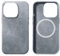 GAZIXCUN Alcantara-Wildleder-Hülle für iPhone 16/16 Plus/16 Pro/16 Pro Max, Vollständig Umwickeltes Echtes Italienisches Wildleder, Kompatibel mit Magsafe, rutschfeste, Stoßfest,Gray,16 Pro