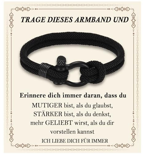 FAOMZQ Geschenke für Jungen, Armband für Teenager Jungs, Junge Geschenke für Sohn Neffen Enkel Bruder Patenkind Freund zum Geburtstag Weihnachten Abschluss Einschulung