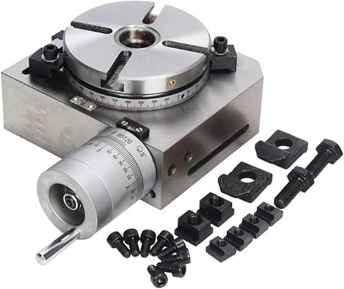AFLEPCBRQ Mesa Giratoria Vertikal Y Horizontal De 100 Mm, Altura Zentral Vertikal De 68 Mm, Für U1/su1/x2/sx2/x2l/sx2l/x2p/sx2p/sx2lf/x2.3/sx2.3/x2.7/x2.7l/Fresadora Serie SX2.7L/X3/SX3/X3L/SX3L/SX4