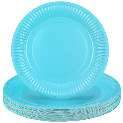GSrenyu 20Pcs Party Paper Plates 7 inch,Xmas Party Tableware Decor Christmas Paper Plates Plates for Christmas Party Supplies Table Decorations