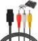 iwiio Câble AV N64, câble vidéo composite compatible avec Nintendo 64/N64/GameCube/Super Nintendo SNES TV, excellente image et son pour Game Cube, N64, GC et SNES (1,8 m)