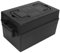 Motorcycle Battery Box, Portable Water-resistant Plastic Handheld Scooter Battery Storage Case 7.5 x 7.5 x 12.2in Universal Battery Box for Marine Automotive RV Boat Travel Trailer