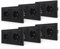 JIMEIDA 6 Pack Doppelsteckdose Schwarz Unterputz,16Amp PC Panel Unterputz Doppelsteckdose 155 * 84mm（Kann nicht vertikal installiert werden）