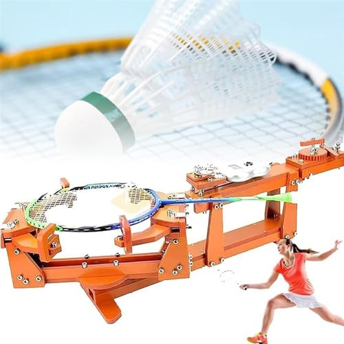 Badmintonschläger Saitenmaschine Schlägerbesaitungsmaschine DIY Schlägerrahmen-Einfädelmaschine, Drahtspanner Aluminiumlegierung Multifunktionale Haushaltsbesaitungsmaschine, mit Werkzeugtas